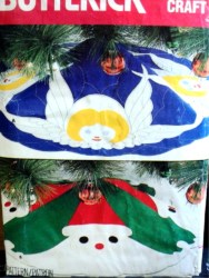 4579 VINTAGE SANTA, ANGEL 40'' FELT TREE SKIRT PATTERN